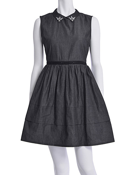 MERCURYDUO【DUO】 配色切替衿付OP