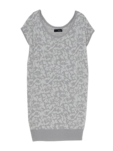 flower Jacquard Tシャツワンピース