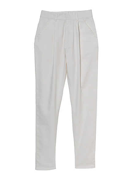 タック裏毛ハイウエスト パンツ