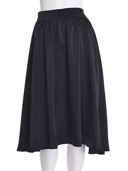 choosy chu【C】サテンギャザースカート