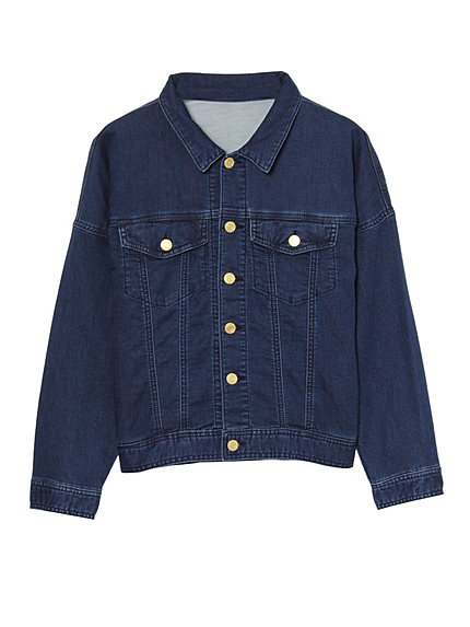 EVRISニットデニムルーズＧジャン