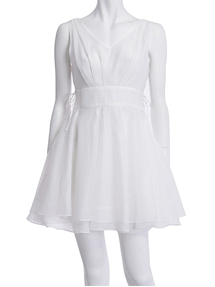 MERCURYDUO【DUO】サイドリボンタックフレアーOP