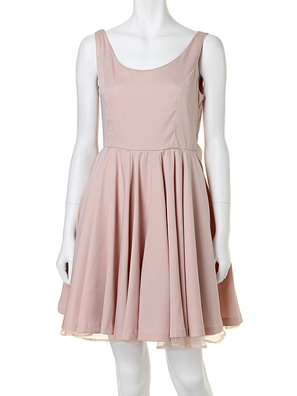 【LUX】ヘムボリュームドレスワンピース