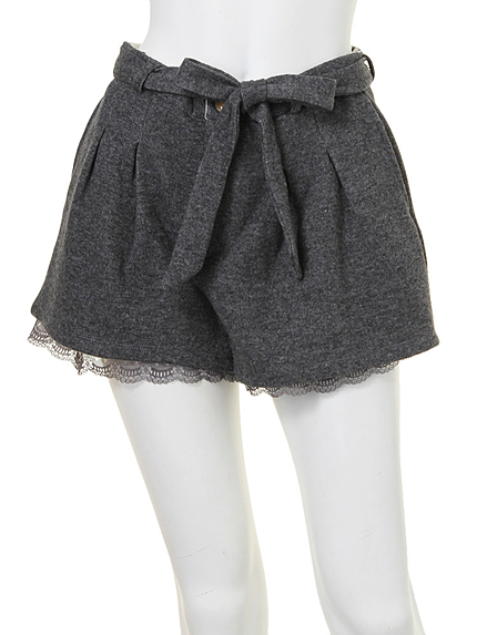 【Lady Like】ウエストリボンカットSパンツ