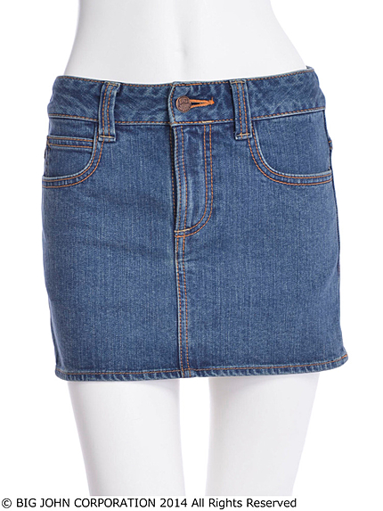 【R】BIG JOHNコラボタイトミニデニムスカート