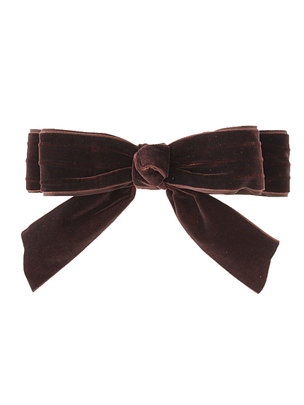 【goods】二重ＢＩＧベロアリボンバレッタ