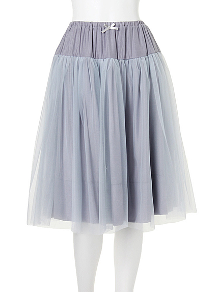 【dazzlin】チュールフレアスカート