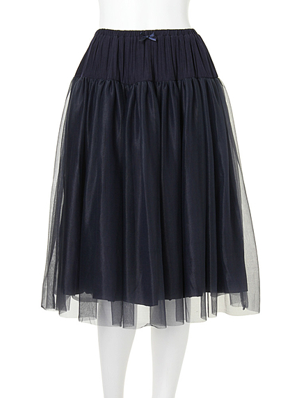 【dazzlin】チュールフレアスカート