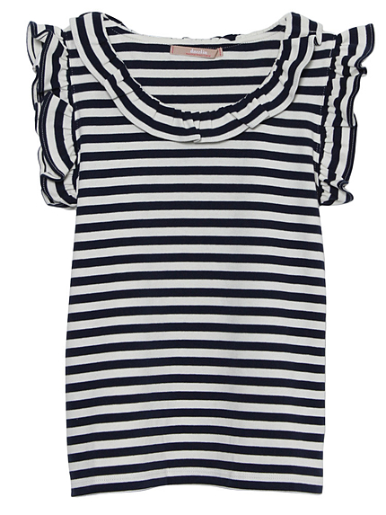 【dazzln】フリルボーダータンクトップ