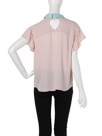 【CASUAL】ハート開き2WAY ブラウス