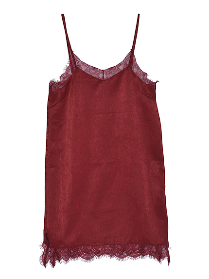 レース付きスリップワンピース