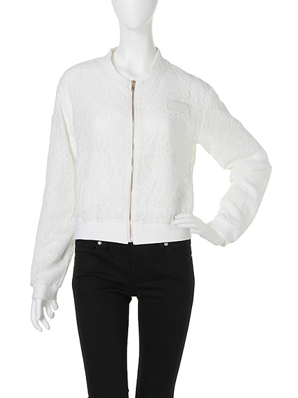 【LADY】レースブルゾン