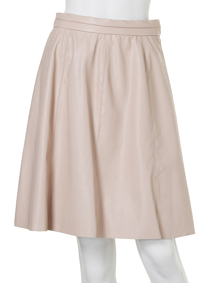 【DUO】フェイクレザーフレアースカート