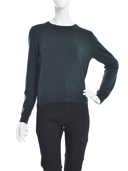 カシミア混クルーネックニット