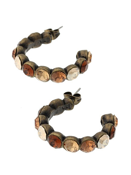 Ungridカラークリスタルリングピアス