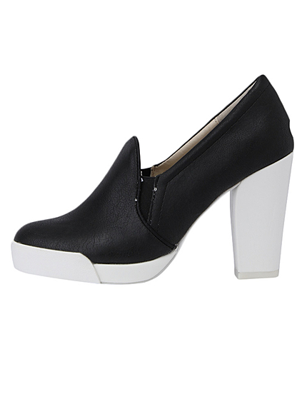 RUNWAY channel【Chocolate schubar】ヒール付きスリッポン