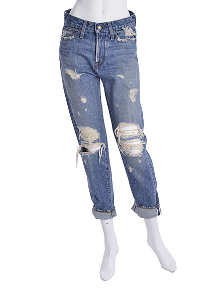 Ungrid《sweet10月号 紗栄子ｻﾝ着用》【Men’s Like】セルヴィッチダメージボーイズデニム