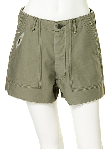 UngridリメイクミリタリーショートPT