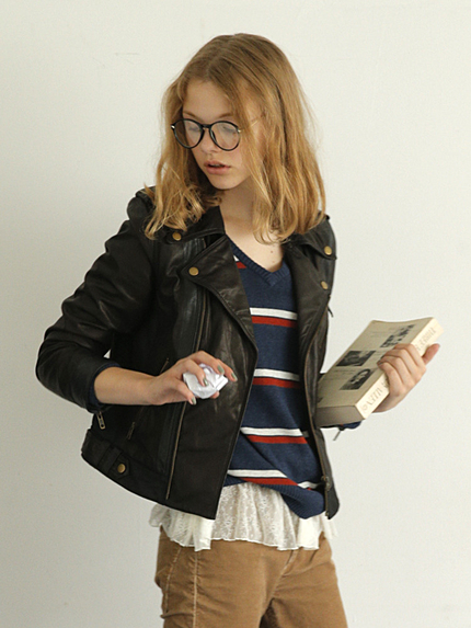 Ungrid《andGIRL10月号 中村アンｻﾝ着用》【Men’s Like】リアルレザーライダース