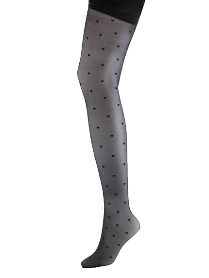 ハートモチーフシアータイツ