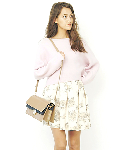 MERCURYDUO【GDS】 合皮切替ショルダーバッグ