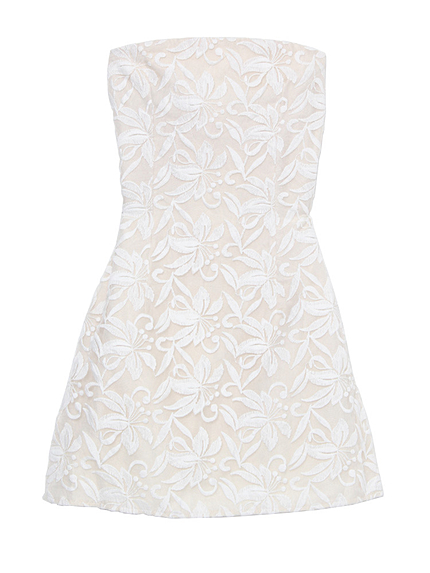 オーガンジーレースベアワンピース