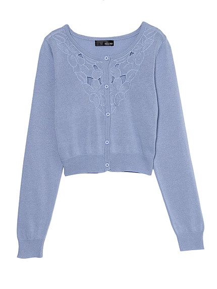 RESEXXYembro floral ニットカーデ