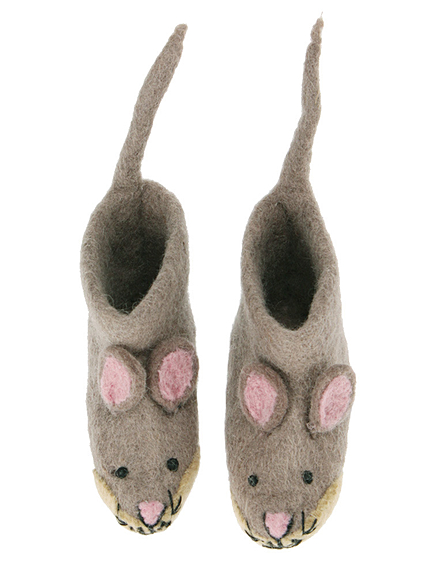 【I】Children's Felt Slippers(Mae Mouse)