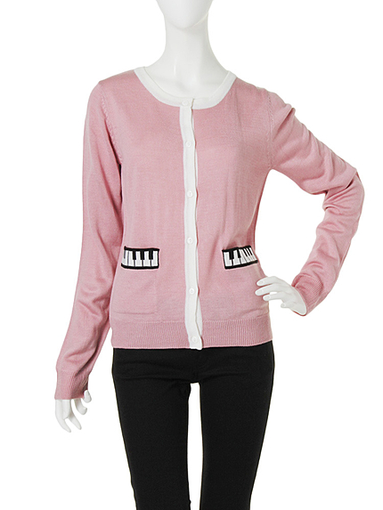 【girly】Pianoニットカーディガン