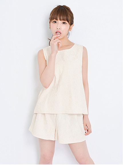 MiCOAMERi【MiCOAMERi】レースコンビスウェットSET UP