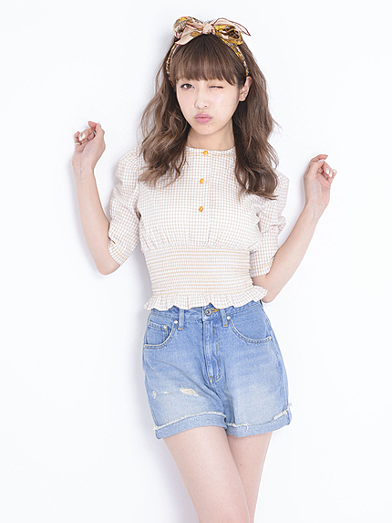 MiCOAMERi【MiCOAMERi】ギンガムチェック country P.O シャツ