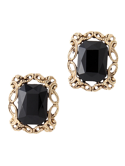 EVRISビンテージカラーストーンピアス