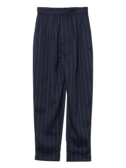 ピンストライプタックパンツ