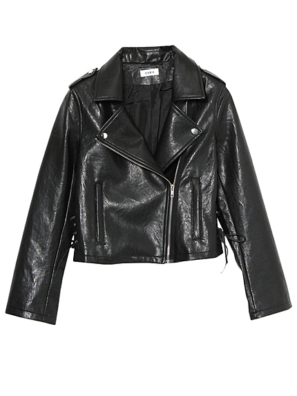 EVRISフェイクレザーライダースJK