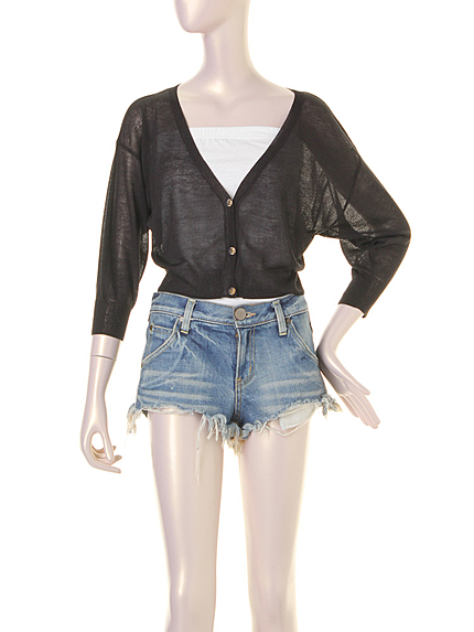 LAGUNAMOON【CASUAL】オーバーVネックサマーカーディガン