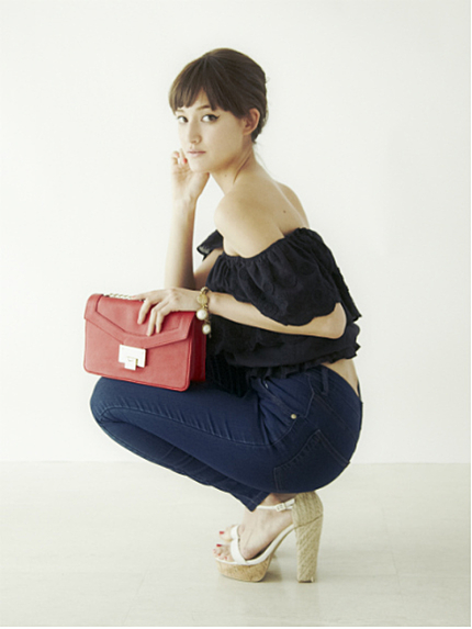 LAGUNAMOON【CASUAL】コットンレースオフショルダーTOPS