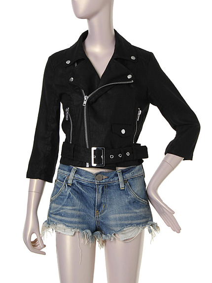 LAGUNAMOON【CASUAL】Linenライダースジャケット