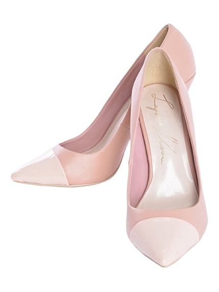 バイカラーパンプス