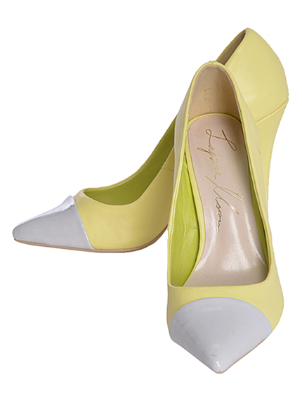 バイカラーパンプス