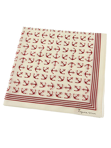 LAGUNAMOON【Goods】アンカープリントスカーフ