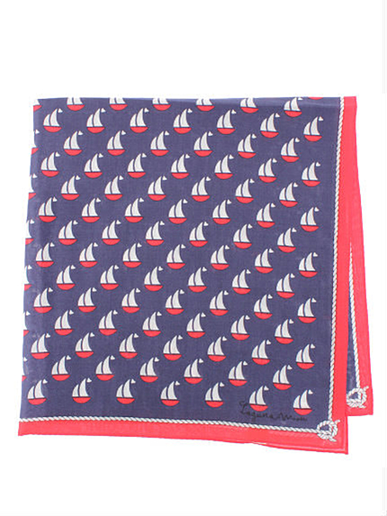 LAGUNAMOON【Goods】ヨット柄マリンスカーフ