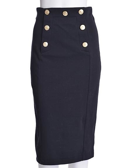 LAGUNAMOON【CHIC】フロントボタンペンシルスカート