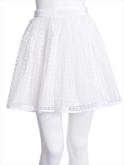 LAGUNAMOON【CHIC】メッシュレースフレアスカート