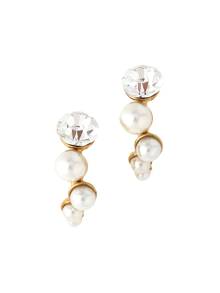 BORNYキュービックポイントパールピアス