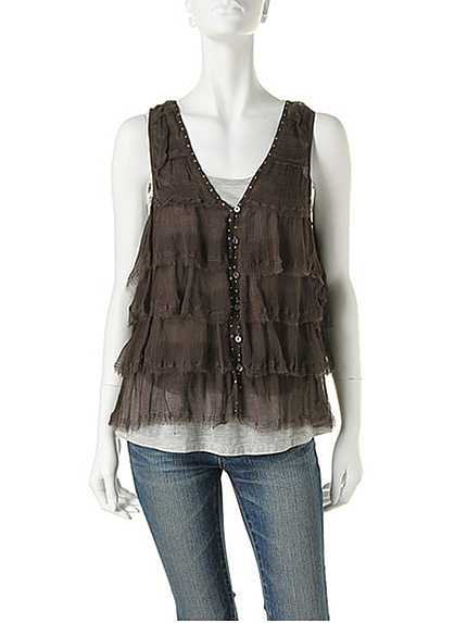 Ungridシフォンフリルベスト