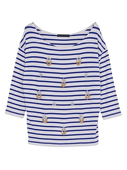 ビジューボーダーT