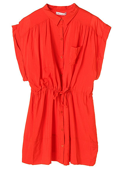 ダブルソーイングシャツドレス