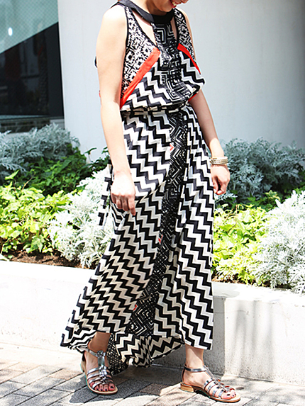 BORNYＣｏｌｌｅｃｔｉｖｅ　Ｃｏｎｃｅｐｔｓ■SPECIAL PRICE■COLLECTIVE CONCEPTS 幾何学柄ドレス