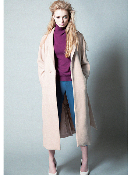 BORNYカシミアタートルニット