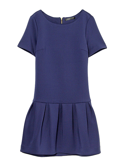 裾ボリュームリコットドレス